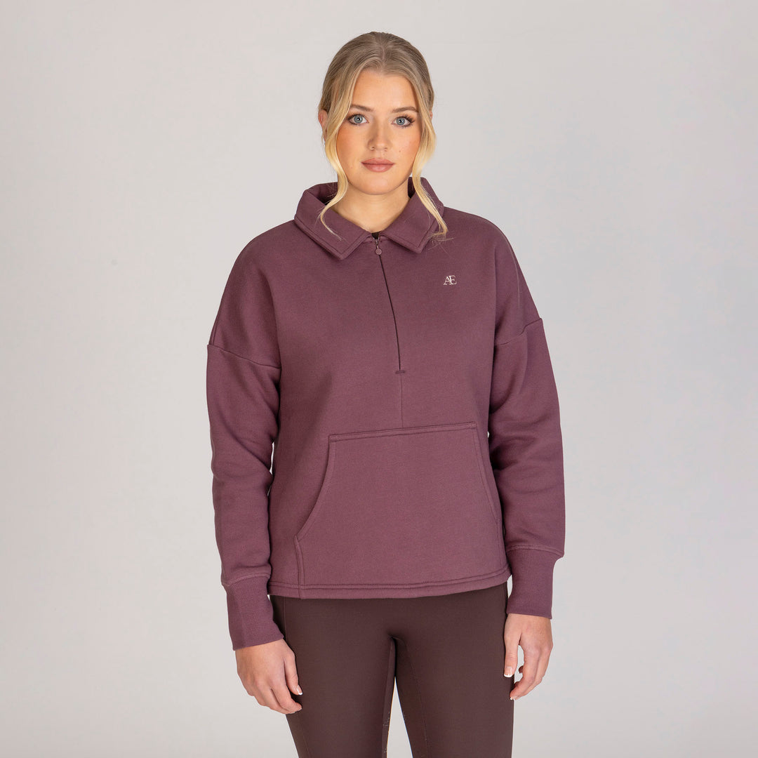 Aubrion Equestrian Ladies Quarter Zip Sweater