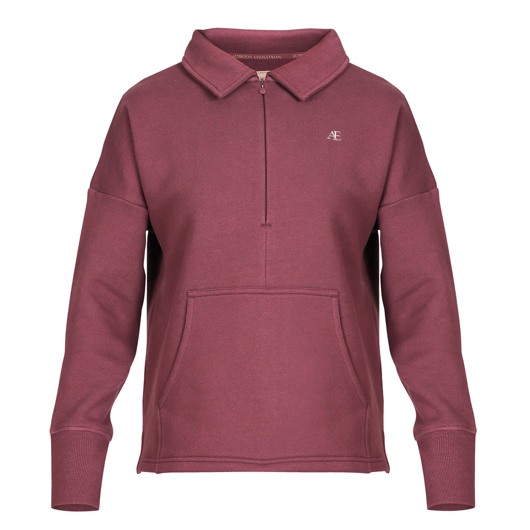 Aubrion Equestrian Ladies Quarter Zip Sweater
