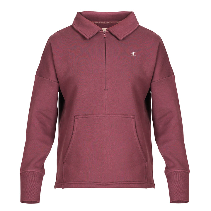 Aubrion Equestrian Ladies Quarter Zip Sweater