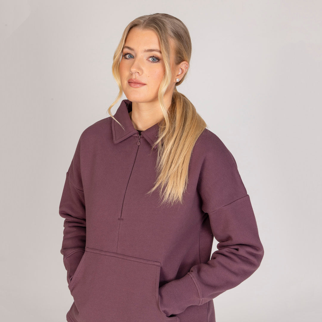 Aubrion Equestrian Ladies Quarter Zip Sweater