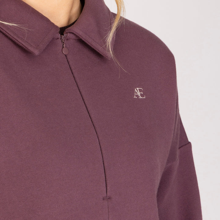 Aubrion Equestrian Ladies Quarter Zip Sweater