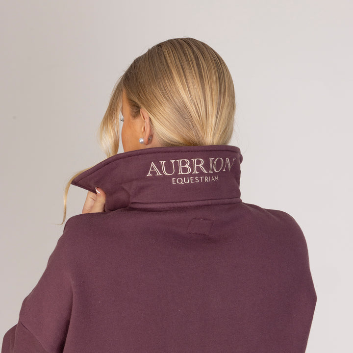 Aubrion Equestrian Ladies Quarter Zip Sweater