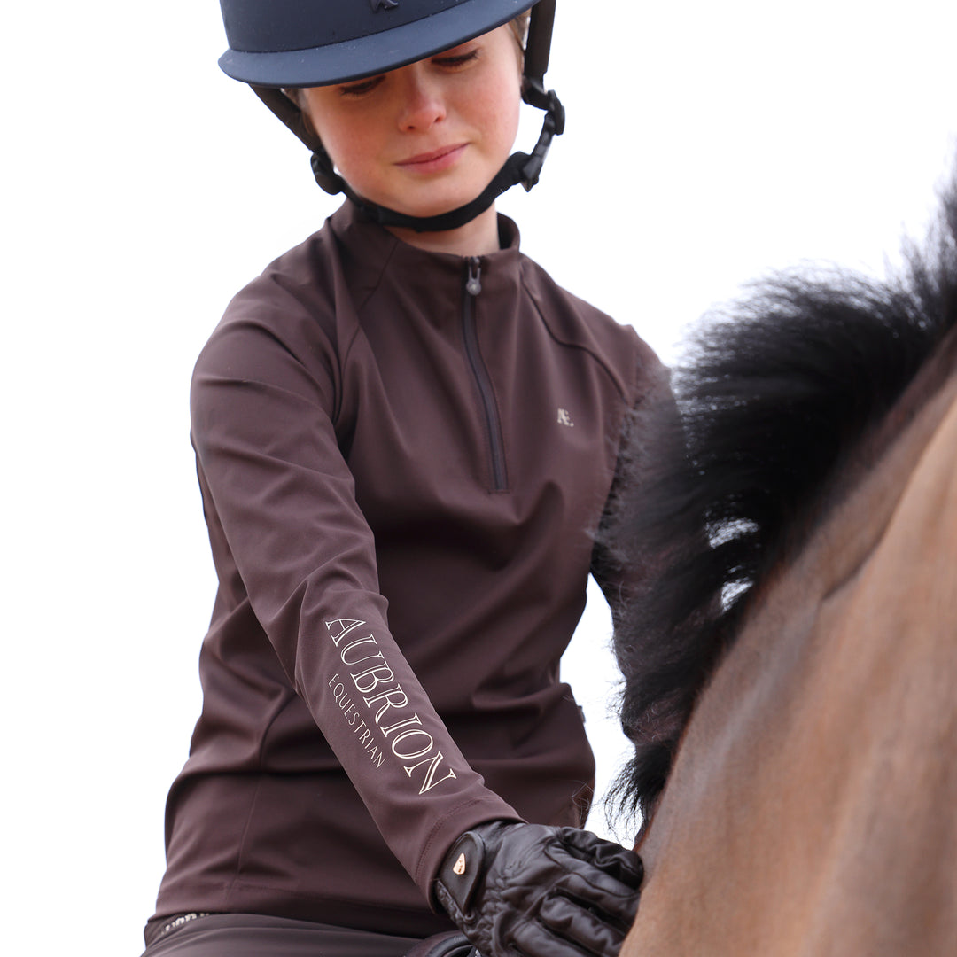 Aubrion Equestrian Young Rider Winter Long Sleeve Base Layer