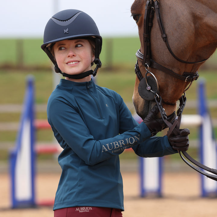 Aubrion Equestrian Young Rider Winter Long Sleeve Base Layer