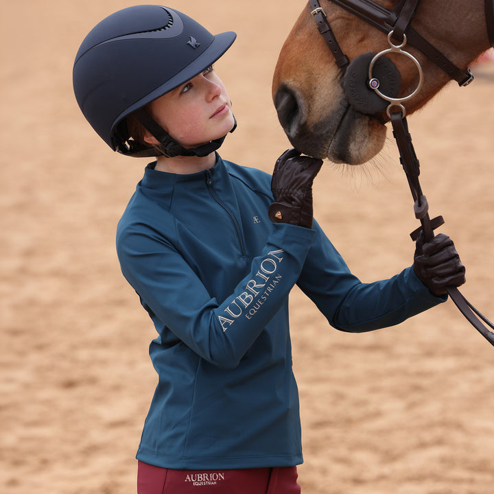 Aubrion Equestrian Young Rider Winter Long Sleeve Base Layer