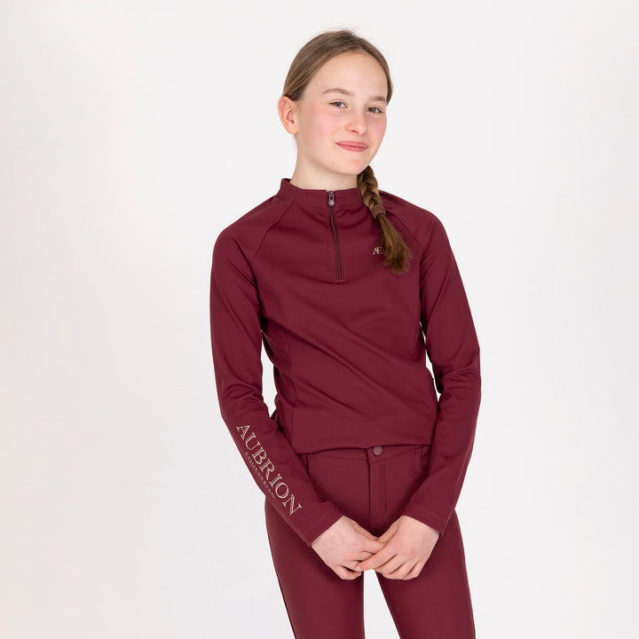 Aubrion Equestrian Young Rider Winter Long Sleeve Base Layer