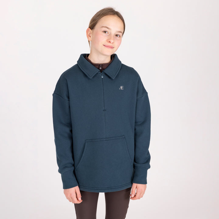 Aubrion Equestrian Young Rider Quarter Zip Sweater