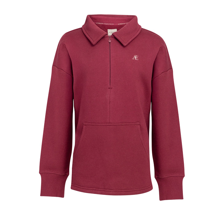 Aubrion Equestrian Young Rider Quarter Zip Sweater