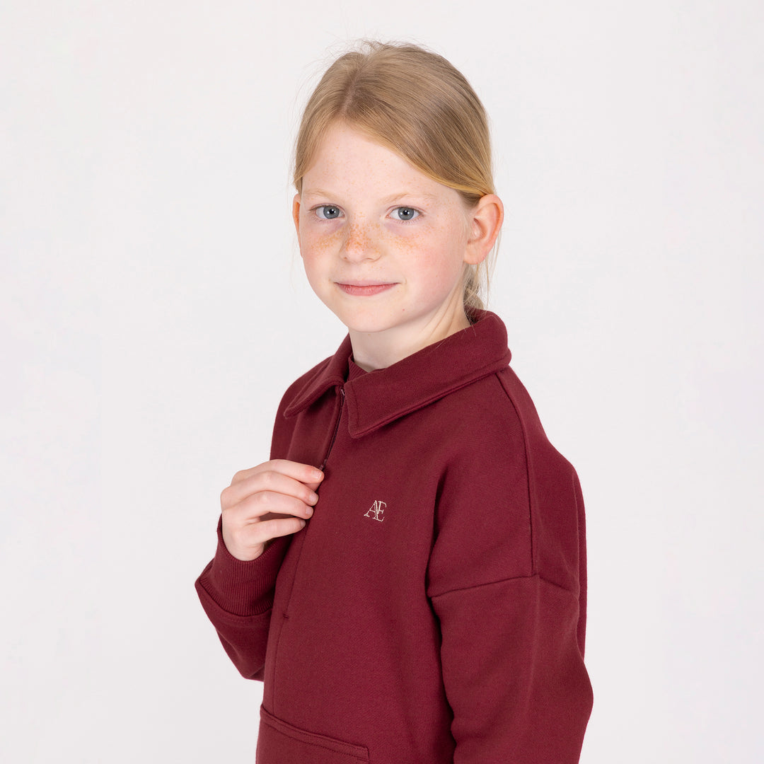 Aubrion Equestrian Young Rider Quarter Zip Sweater