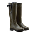 The Le Chameau Ladies Vierzonord Neoprene Lined Wellies in Brown#Brown