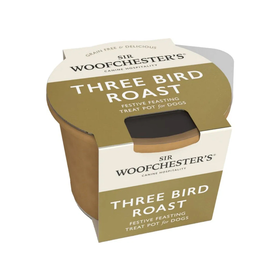 Woofchester's Three Bird Roast Treat Pots