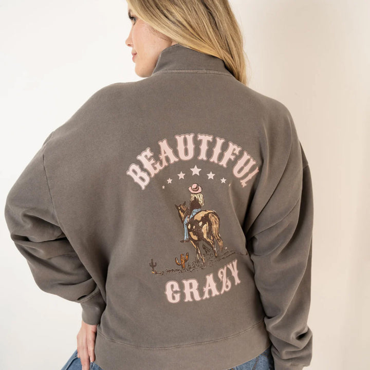 Binks & Boo Ladies Beautiful Crazy 1/4 Zip