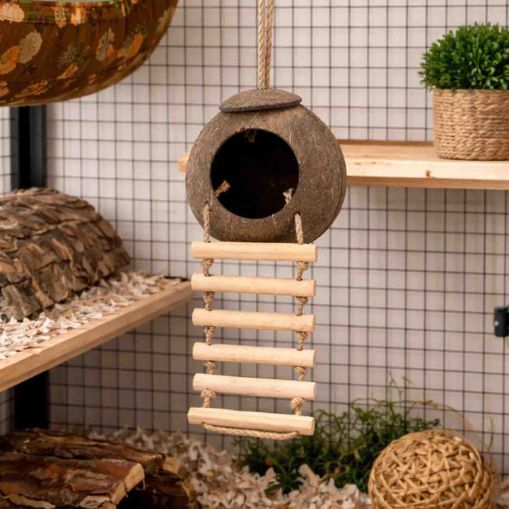 Ancol Small Animal Hanging Coconut Hide