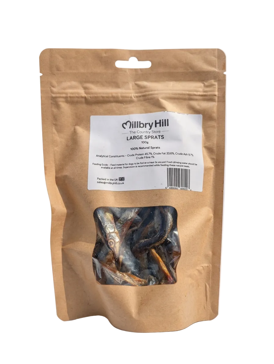 Millbry Hill Large Sprats Dog Treats