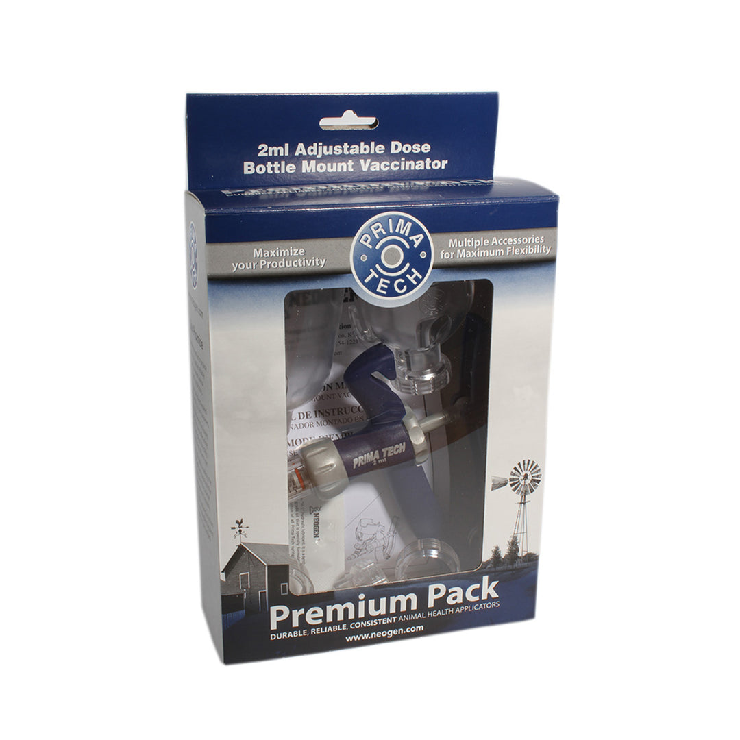 Prima Tech 0.1-2ml Premium Pack Bottle Mounted Vaccinator