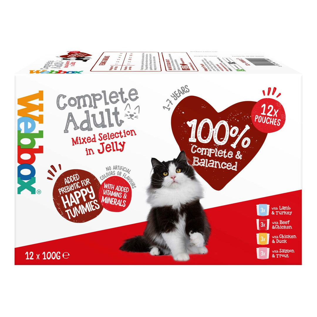Webbox Cat Delight Jelly Food Pouches 12x100 g
