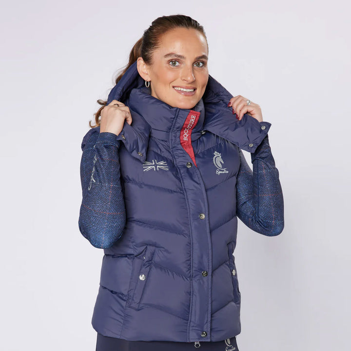 Eqcouture Puffer Gilet With Detachable Hood