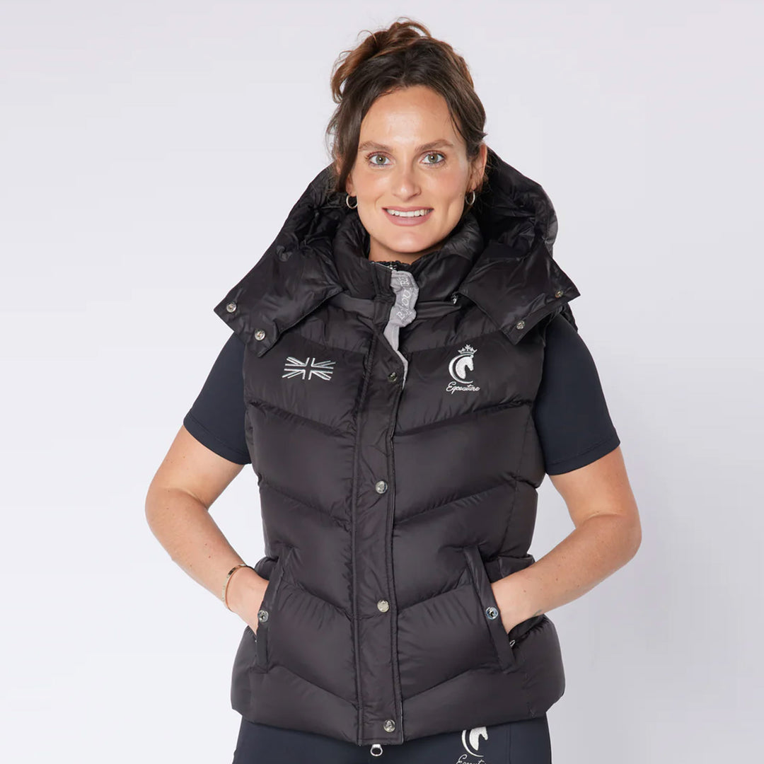Eqcouture Puffer Gilet With Detachable Hood