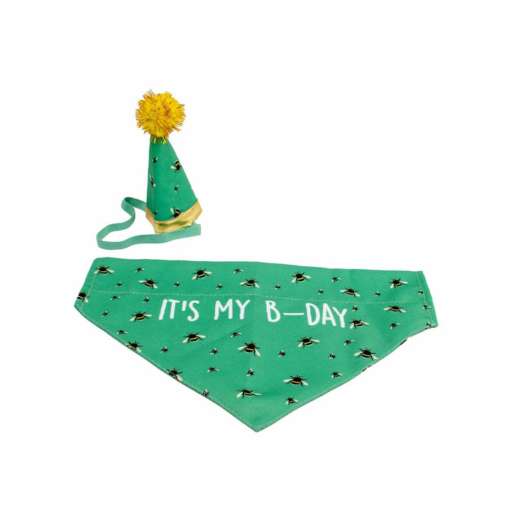 Ancol Dog B-Day Hat & Bandana Set