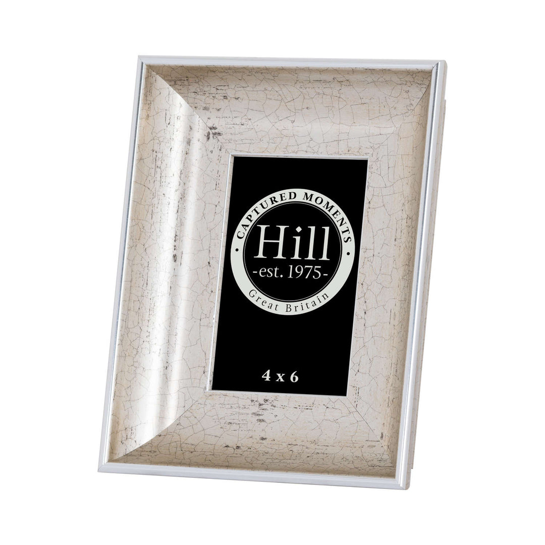 Millbry Hill Antique Silver Crackled Effect Photo Frame 4X6