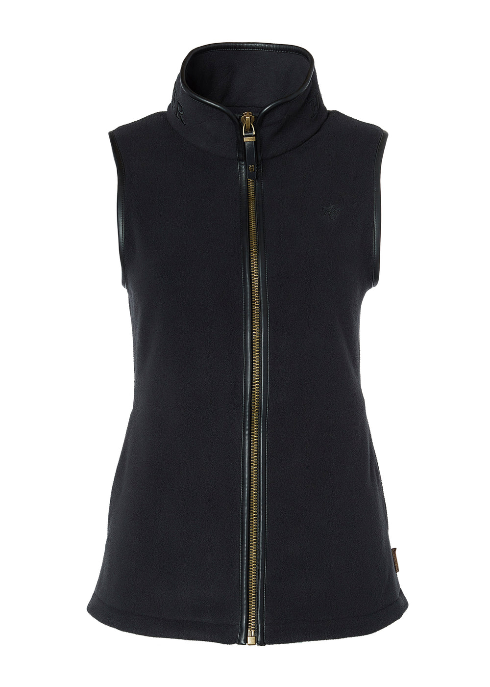 The Holland Cooper Ladies Country Fleece Gilet in Black#Black