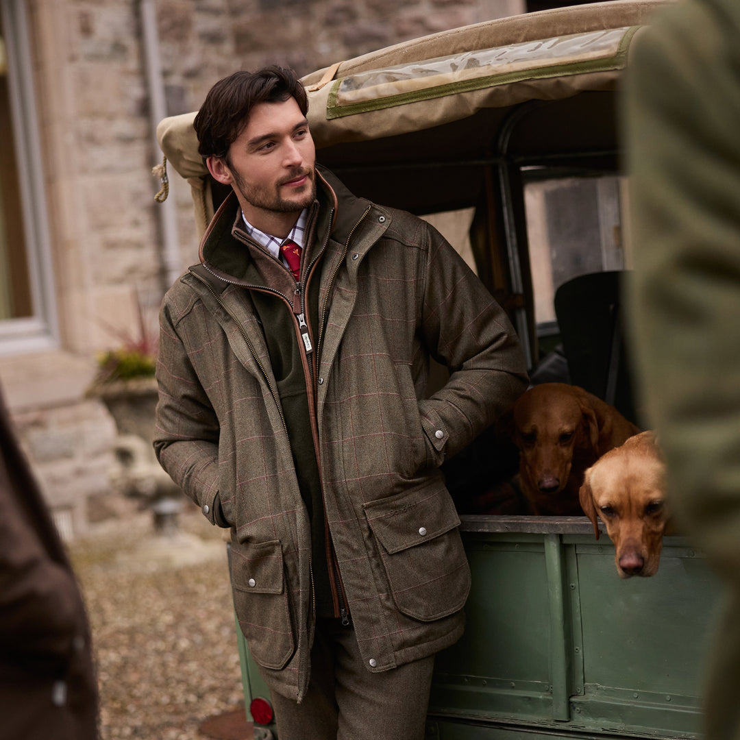 Schoffel Mens Ptarmigan Tweed Classic Coat