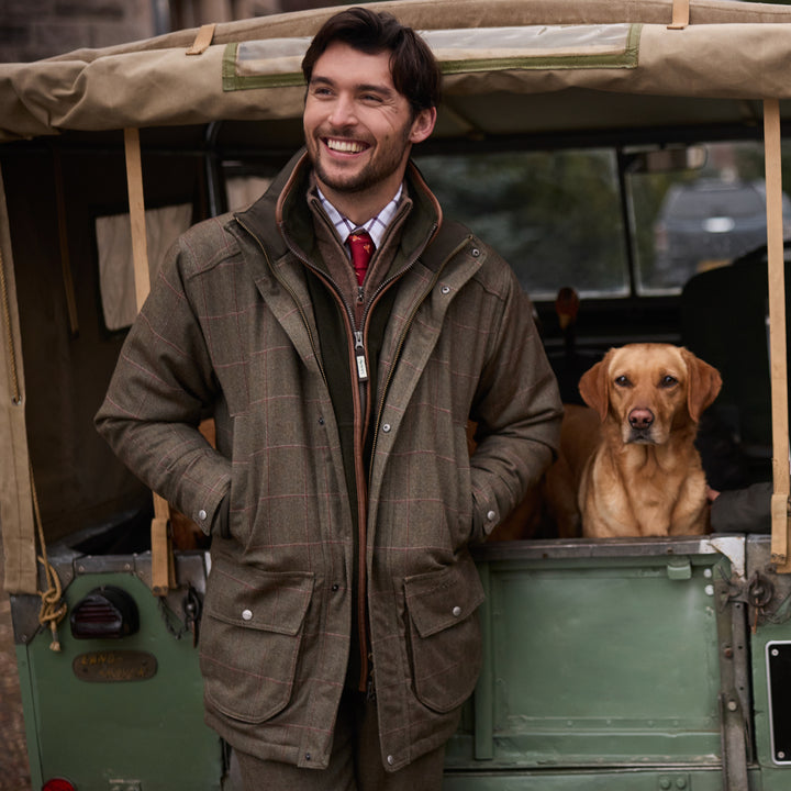 Schoffel Mens Ptarmigan Tweed Classic Coat