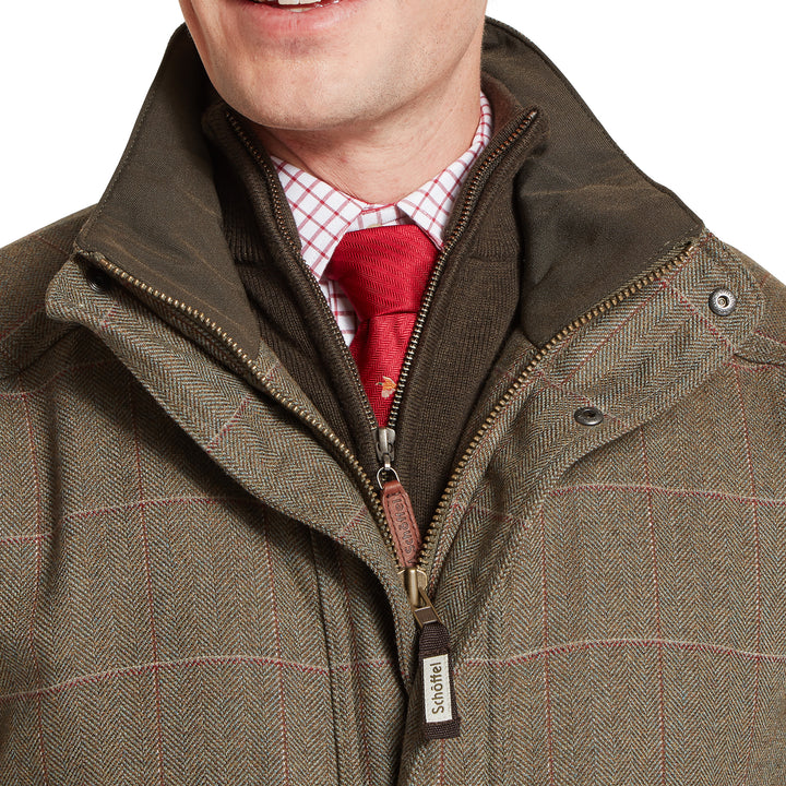Schoffel Mens Ptarmigan Tweed Classic Coat