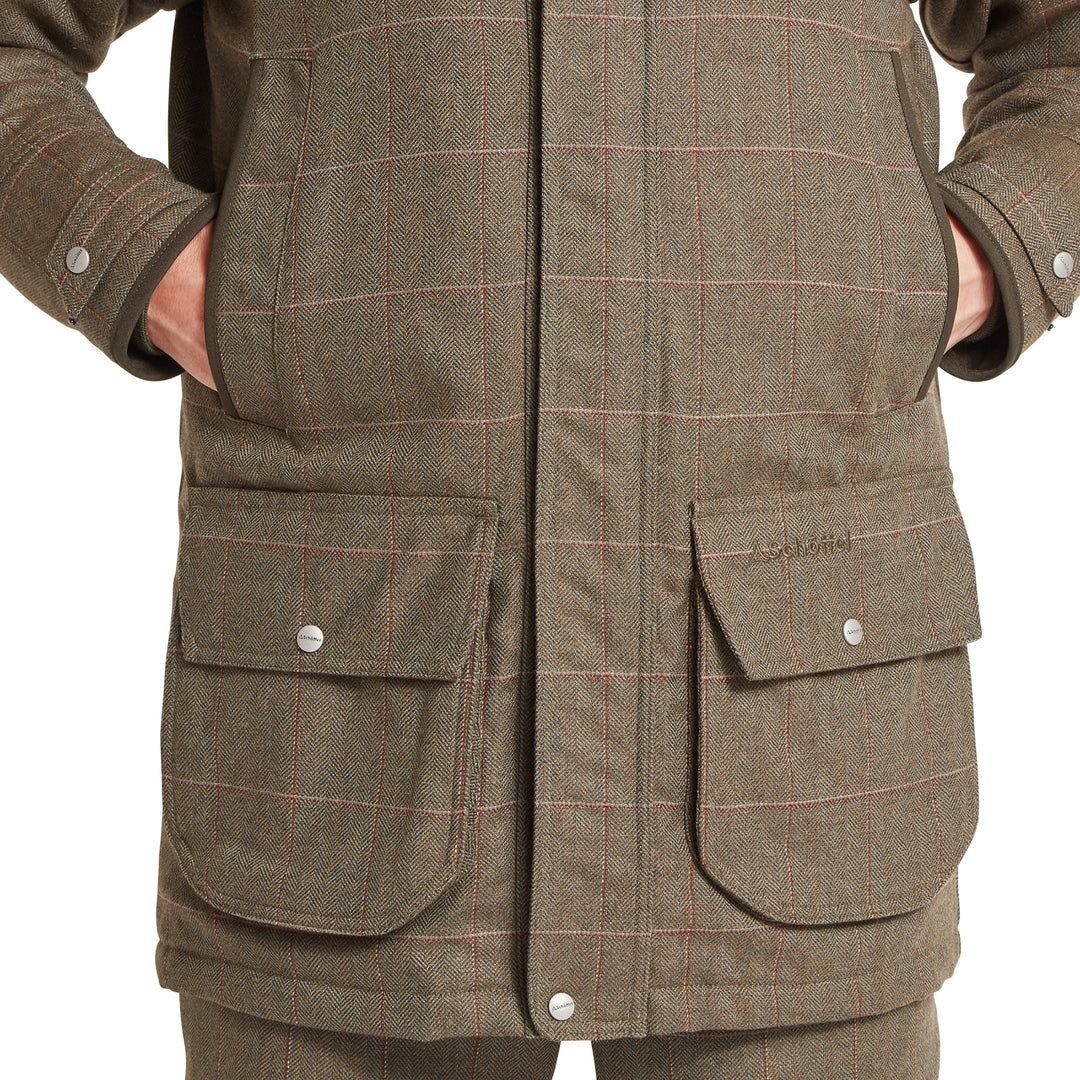 Schoffel Mens Ptarmigan Tweed Classic Coat