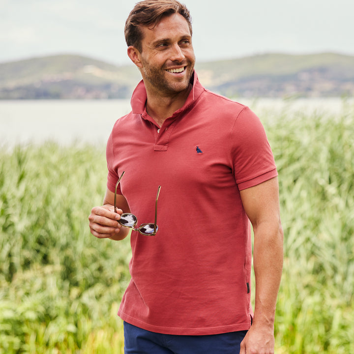 Schoffel Mens St Ives Garment Dyed Polo Shirt