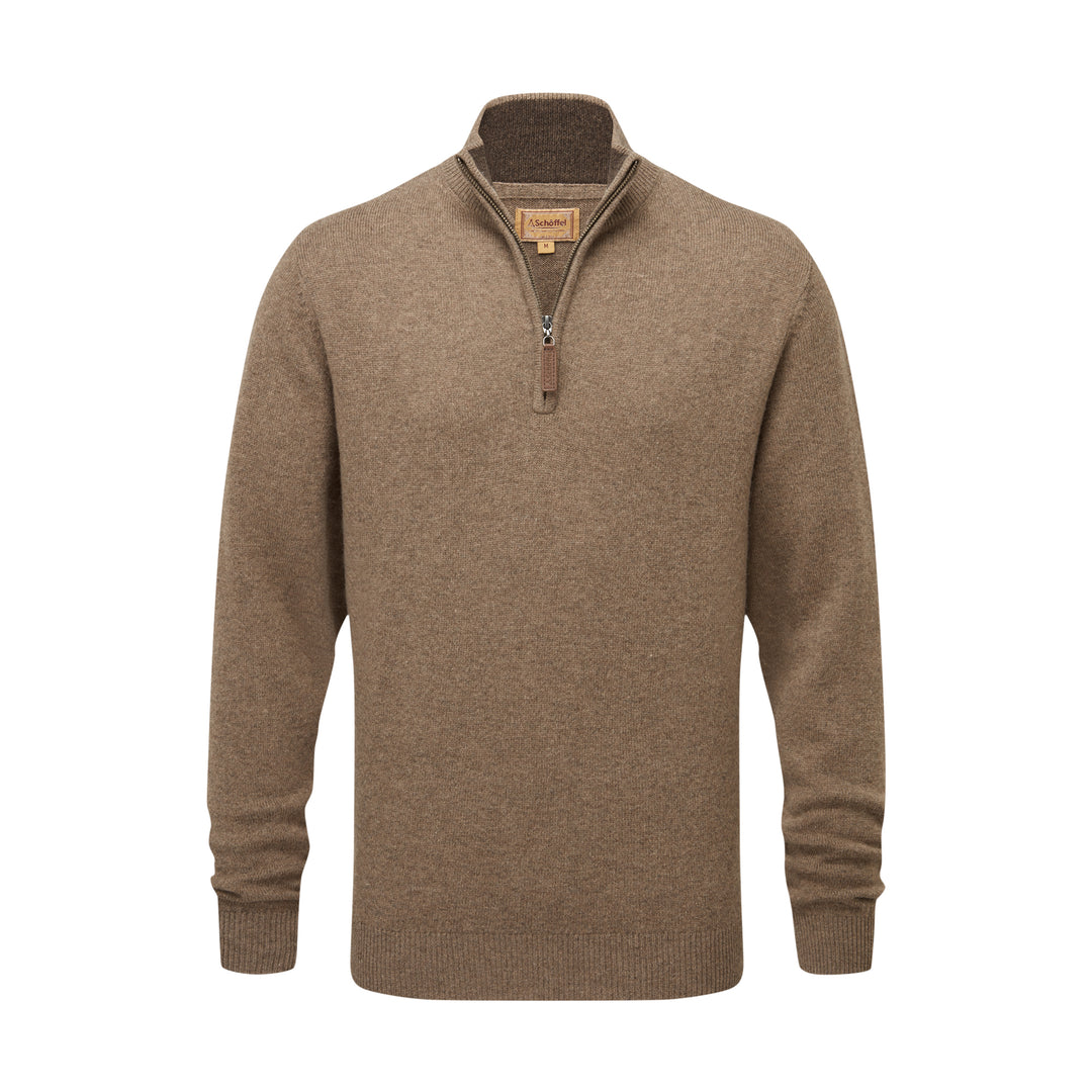 Schoffel Mens Lewis Lambswool 1/4 Zip Jumper