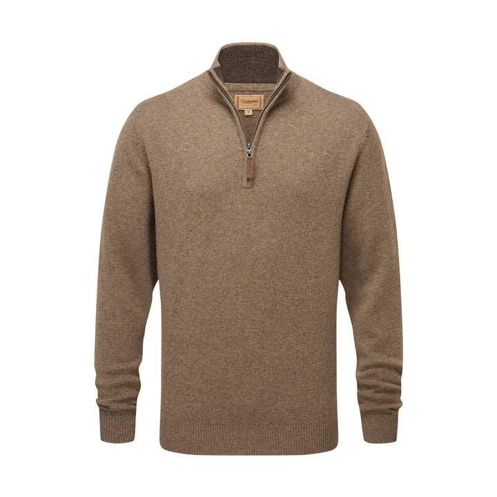 Schoffel Mens Lewis Lambswool 1/4 Zip Jumper
