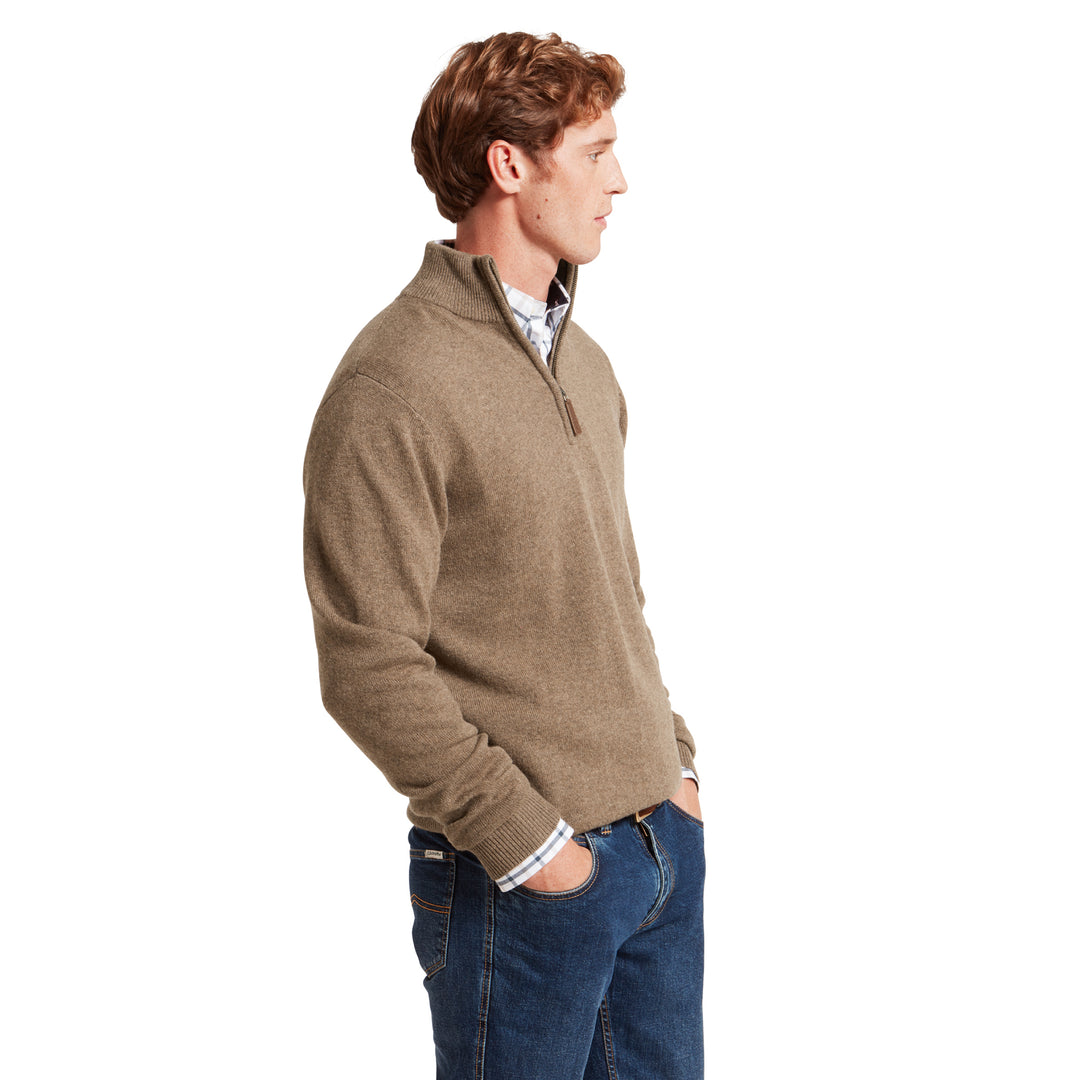 Schoffel Mens Lewis Lambswool 1/4 Zip Jumper
