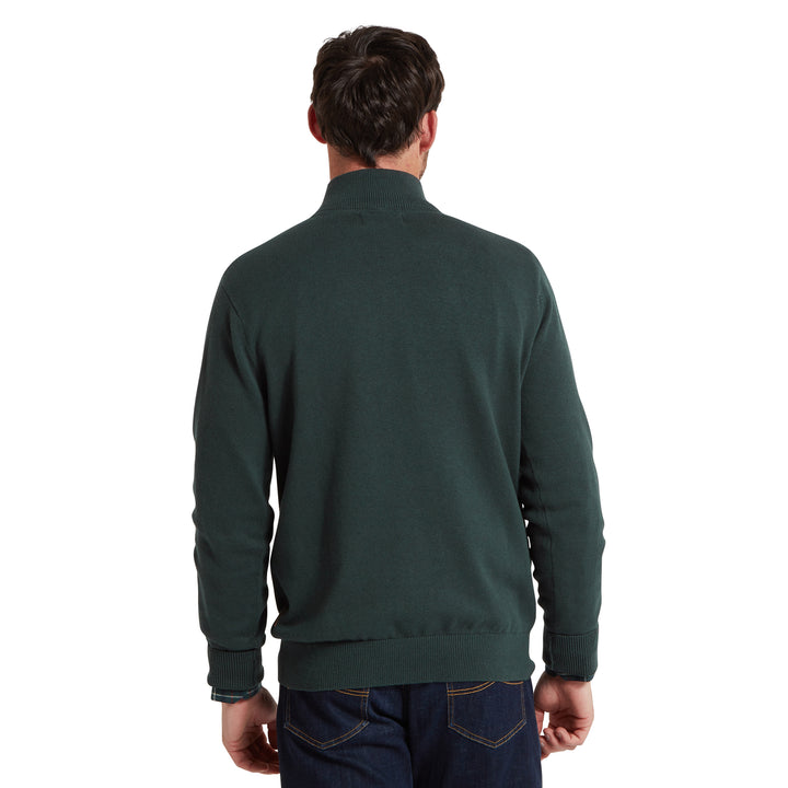 Schoffel Mens Calton Cotton Cashmere 1/4 Zip Jumper