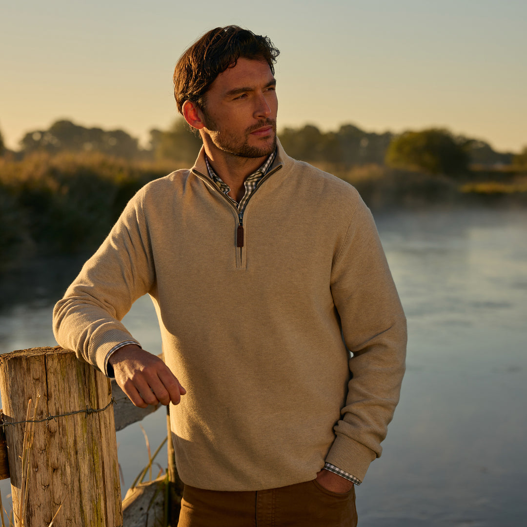 Schoffel Mens Porthleven 1/4 Zip Jumper