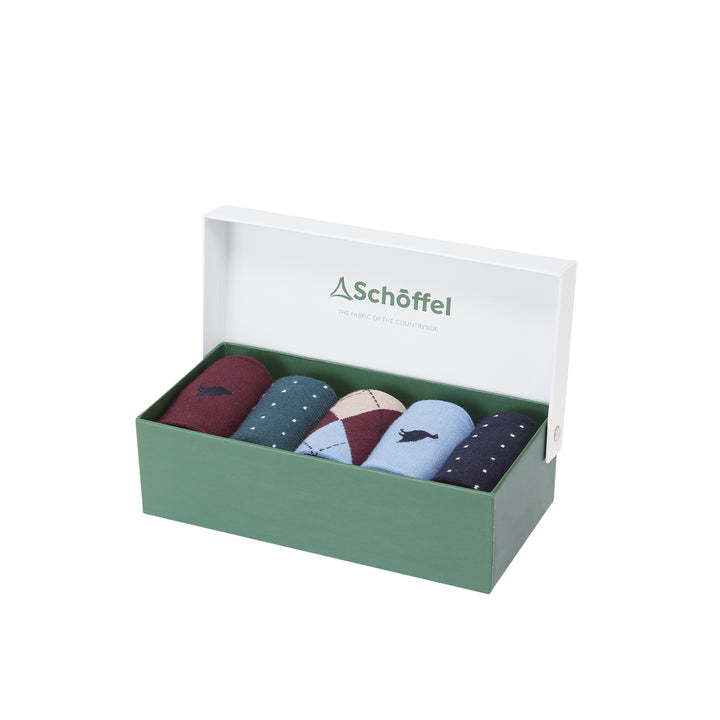 Schoffel Mens Bamboo Sock Gift Box (Box of 5)