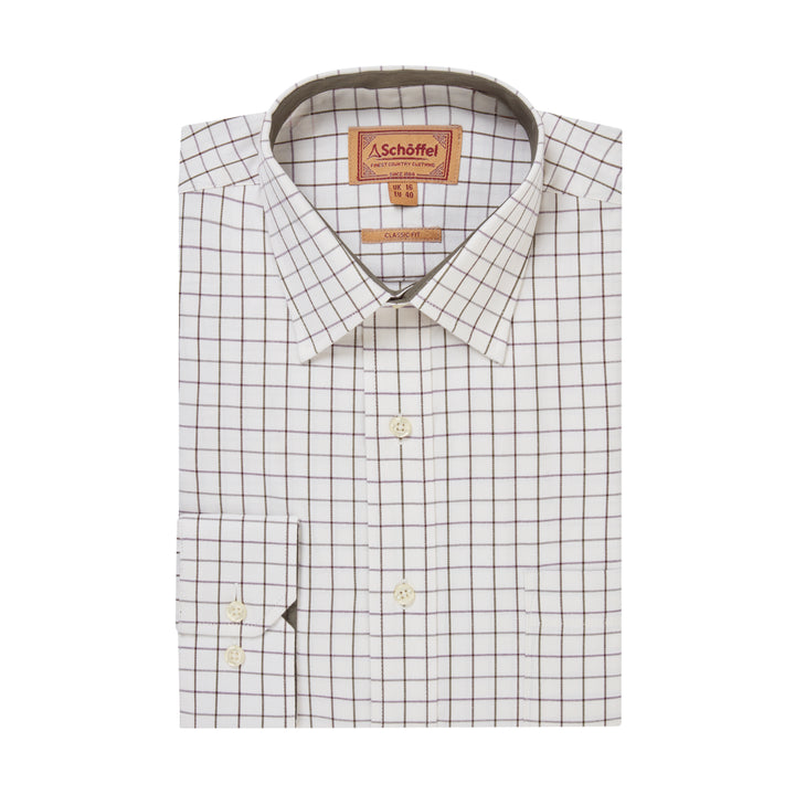 Schoffel Mens Burnham Tattersall Classic Shirt