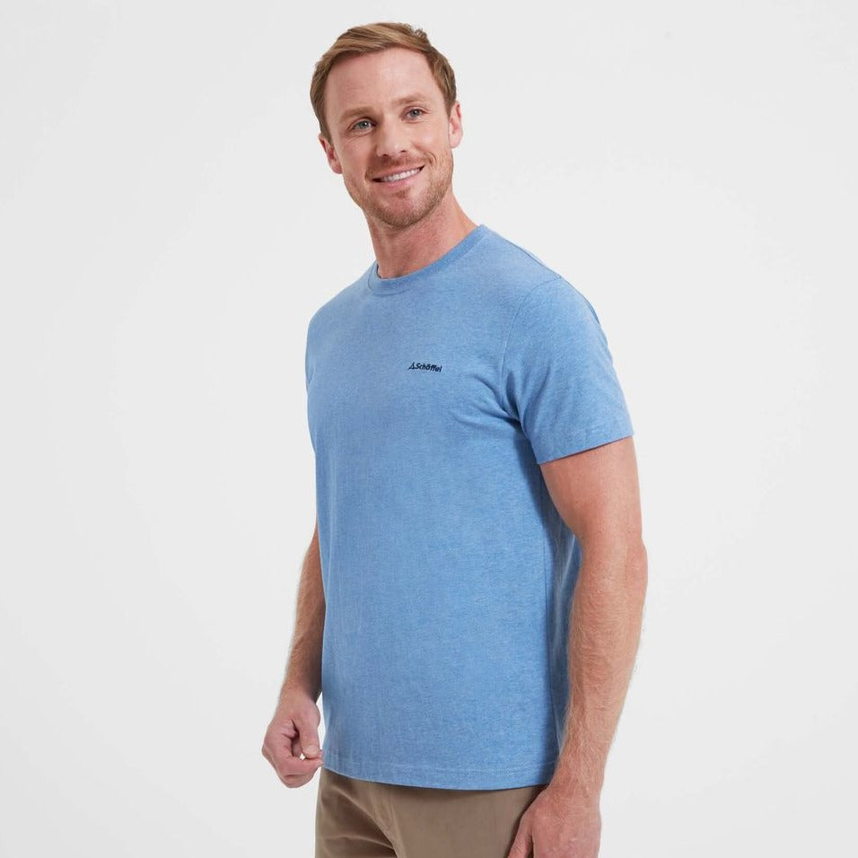 The Schoffel Mens Trevone T Shirt in Light Blue#Light Blue