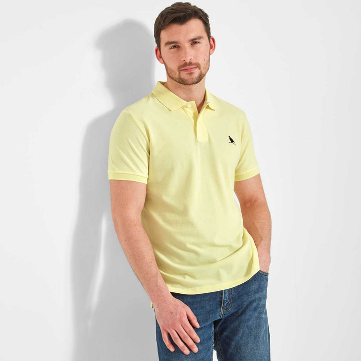 The Schoffel Mens St Ives Polo Shirt in Yellow#Yellow