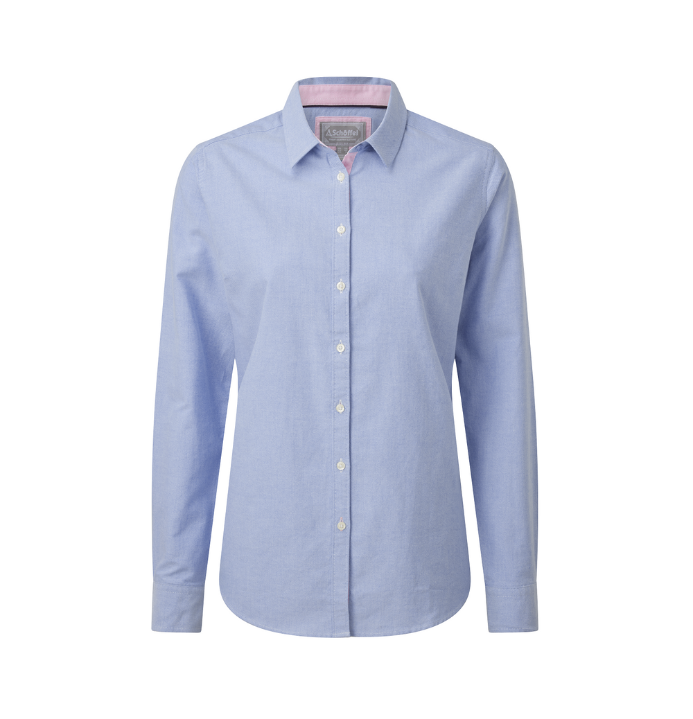 Schoffel Ladies Cley Soft Oxford Shirt#Blue