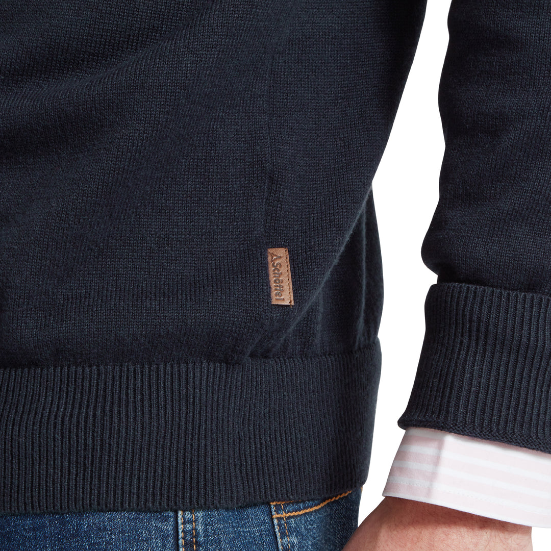 Schoffel Mens Porthmeor Pima Cotton 1/4 Zip Jumper