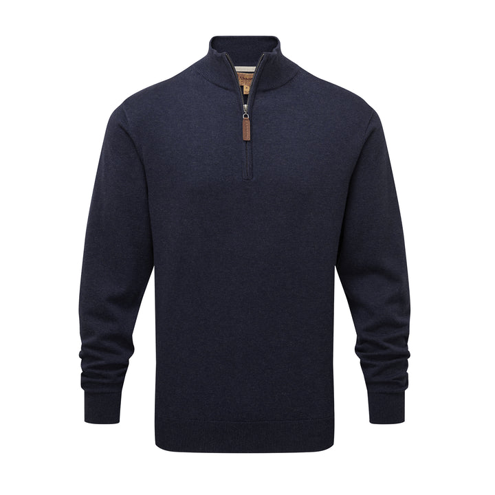 Schoffel Mens Porthmeor Pima Cotton 1/4 Zip Jumper