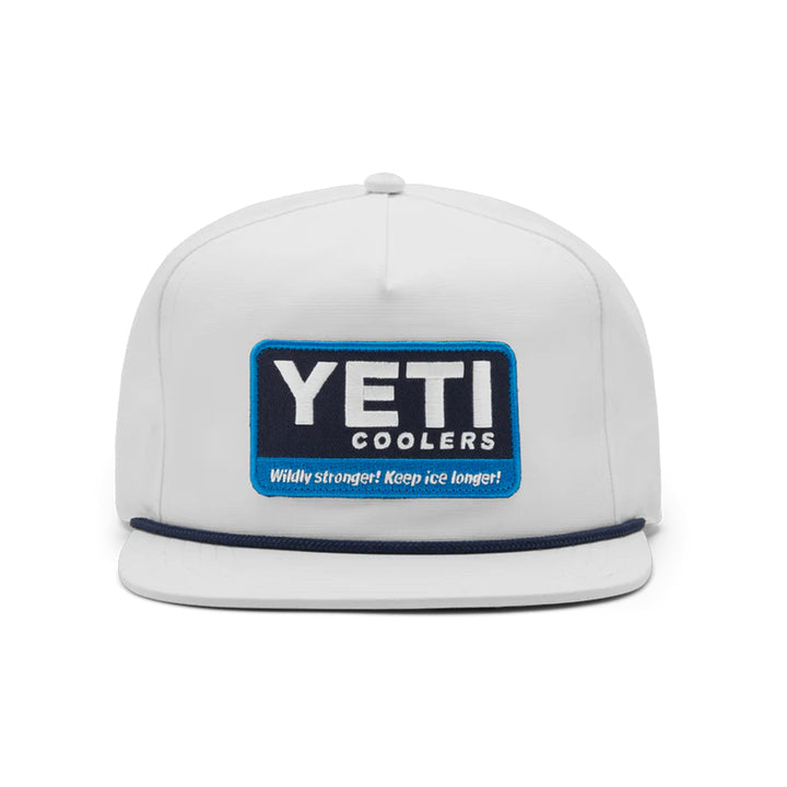 Yeti Wildly Stronger 20 Badge Flat Brim Rope Hat