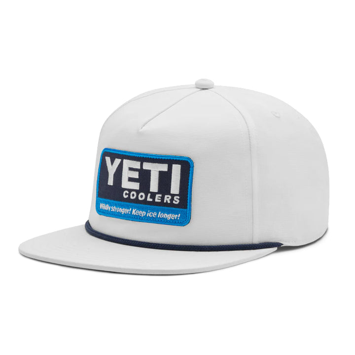 Yeti Wildly Stronger 20 Badge Flat Brim Rope Hat