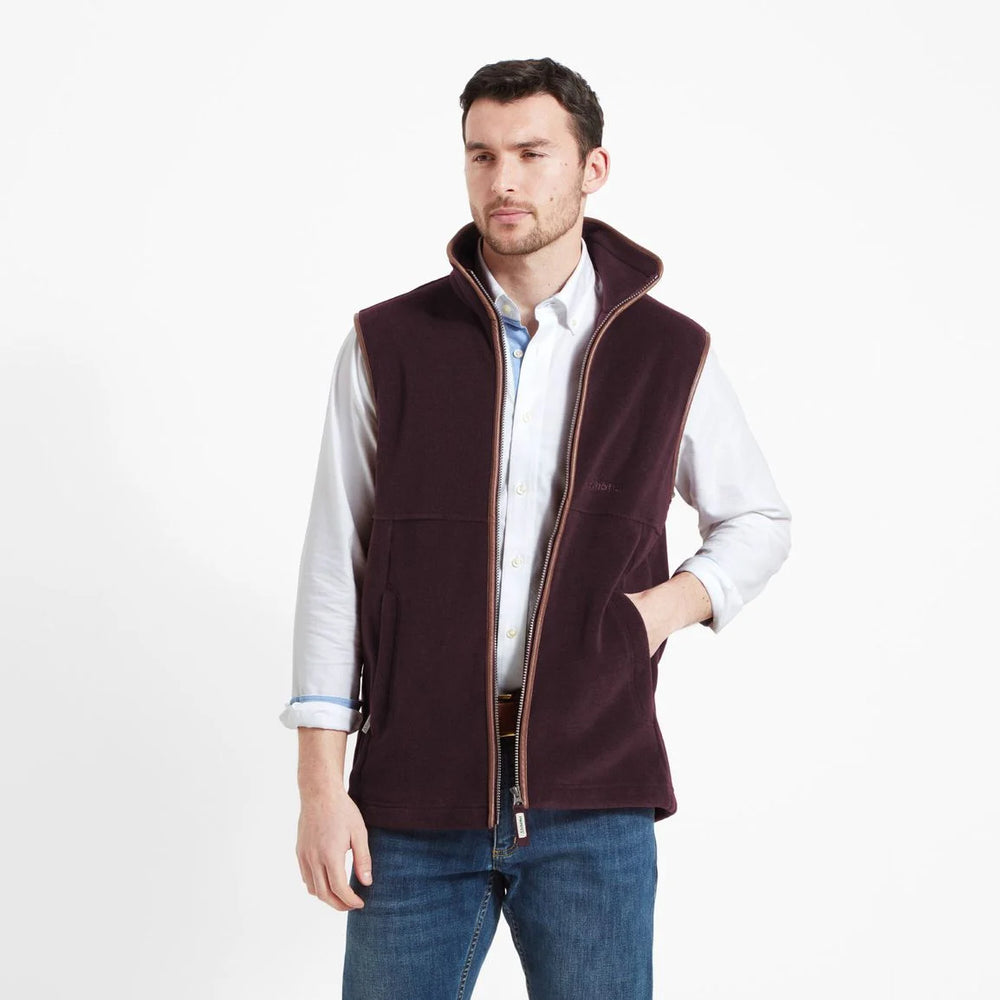 Schoffel Mens Oakham Fleece Gilet#In Port