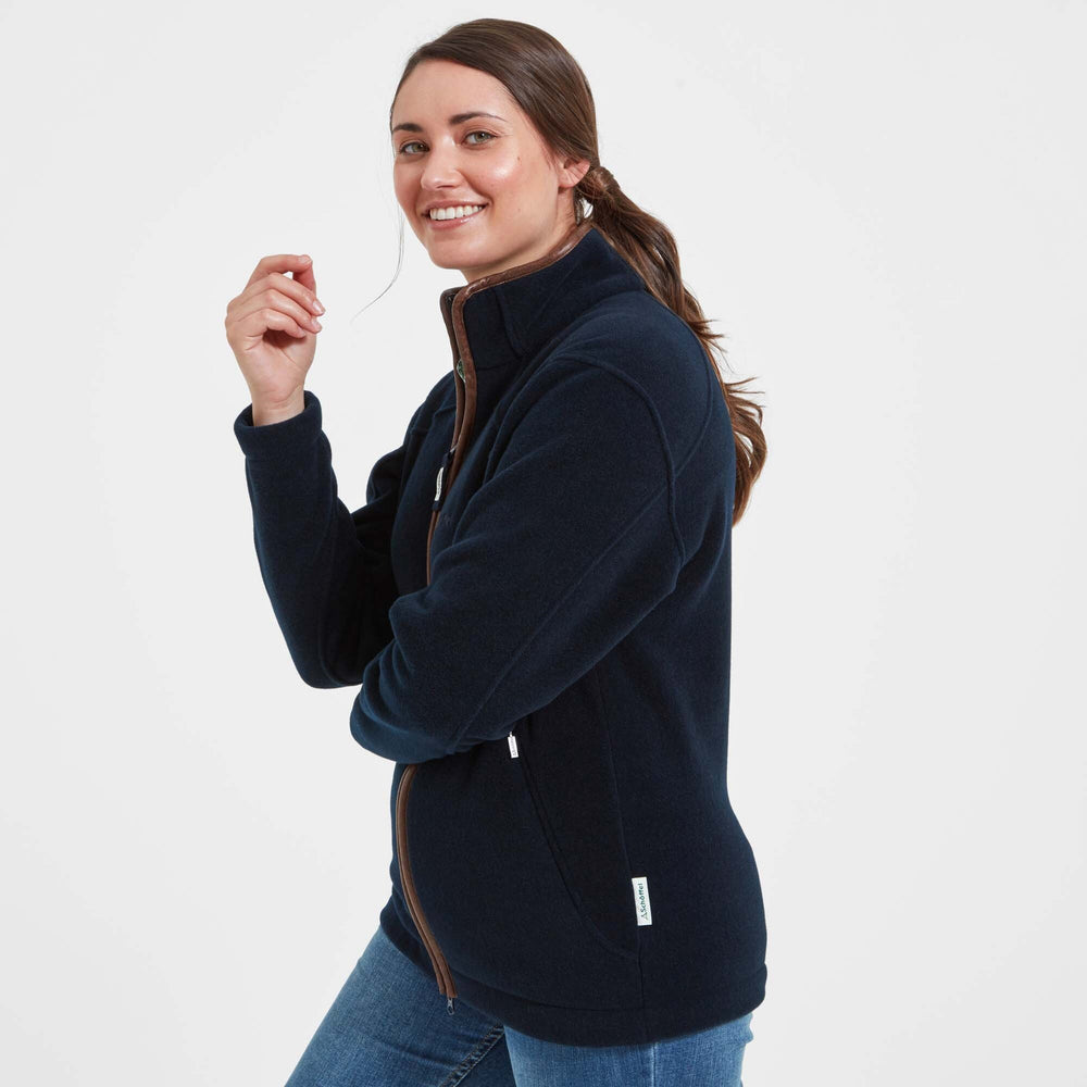 The Schoffel Ladies Burley Fleece in Navy#Navy