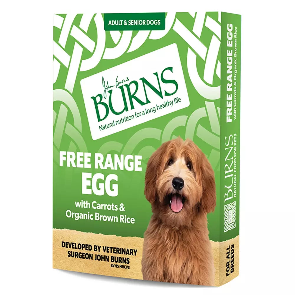 Burns Free Range Egg Wet Dog Food with Carrots & Brown Rice 1x395g