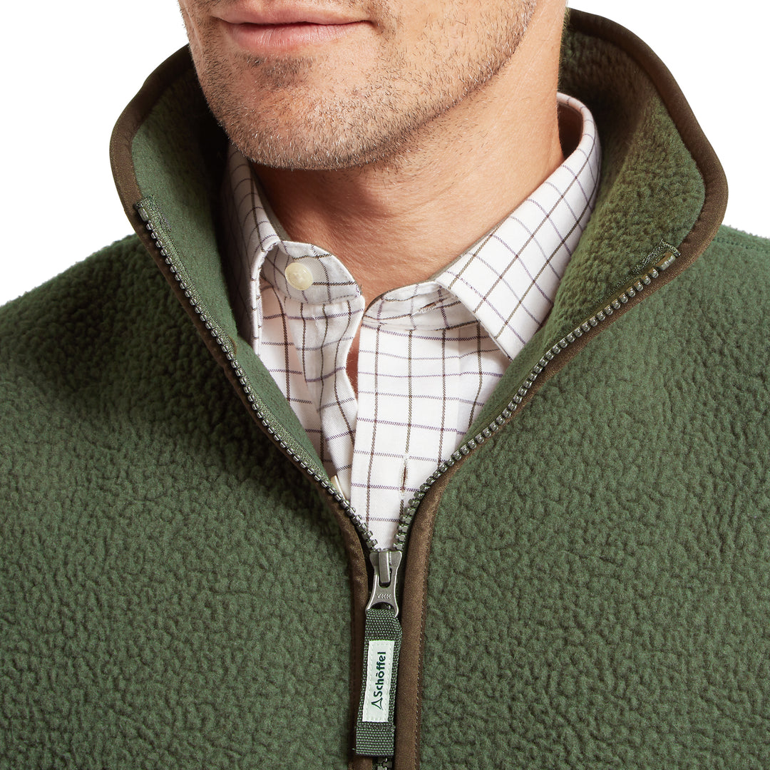 Schoffel Mens Oakham Retro Fleece Gilet