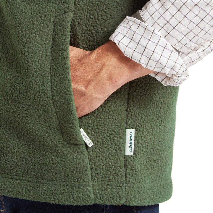 Schoffel Mens Oakham Retro Fleece Gilet
