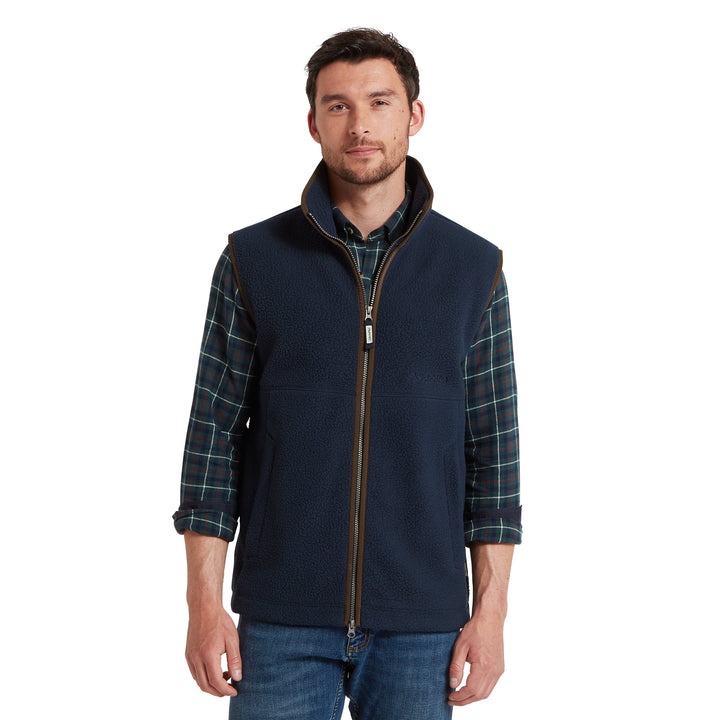 Schoffel Mens Oakham Retro Fleece Gilet